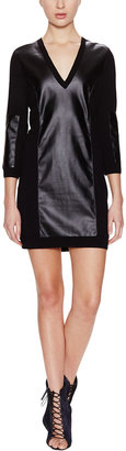 Carter's Carter Faux Leather Panel Dress