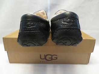 UGG Authentic ASCOT 5379 BLK BLACK Leather Sheepskin Men size 9