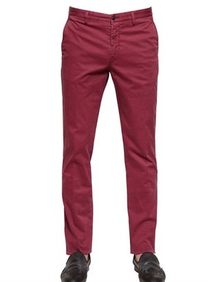 Etro 18cm Washed Stretch Cotton Trousers