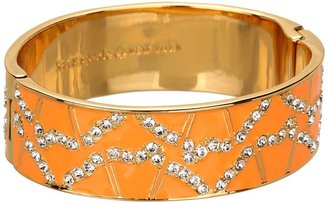 Kate Spade Garden Grove Hinge Bangle (Orange Multi) - Jewelry