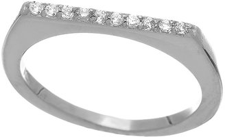 SKU Jewelry CZ Stackable Thin Flat Ring