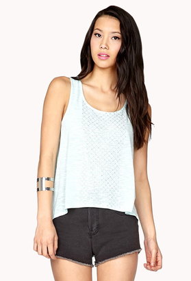 Forever 21 studded high-low tank