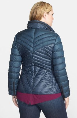 Bernardo Two-Tone Packable Down Jacket (Plus Size)