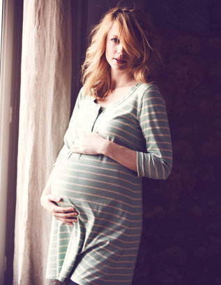 Boden Maternity Henley Stripe Tunic