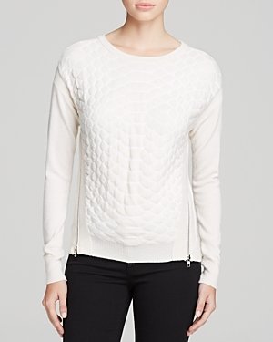 Autumn Cashmere Sweater - Quilted Snake Stitch Cashmere