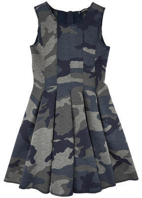 MonnaLisa sleeveless camouflage neoprene dress