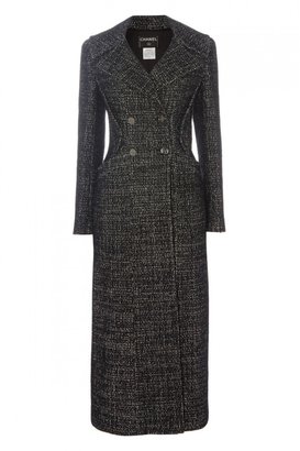 Chanel Tweed Long Length Coat
