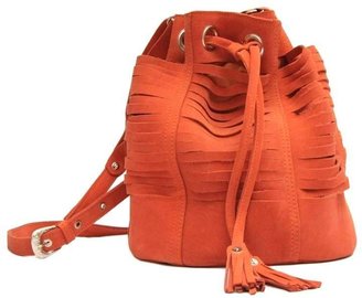 Sabrina Tach Tajos Coral Suede Leather Bag