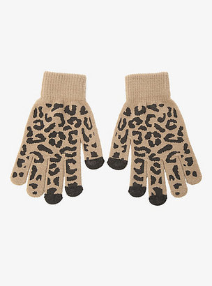 Torrid Leopard Tech Gloves
