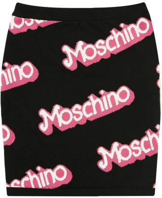 Moschino Knit Logo Mini-Skirt