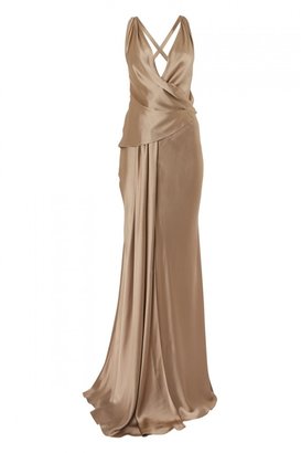 Amanda Wakeley Satin Floor Length Gown