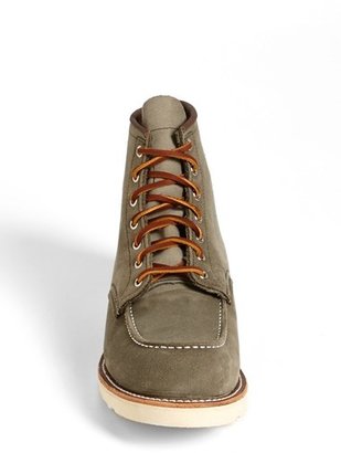 Red Wing Shoes Moc Toe Roughout Leather Boot (Online Only)