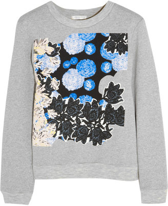 Michael Van Der Ham Collage-print cotton-blend jersey sweatshirt