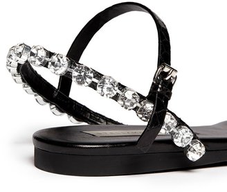 Stella McCartney 'Jodie' crystal flat sandals