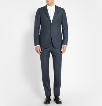Calvin Klein Collection Navy Slim-Fit Wool-Flannel Suit