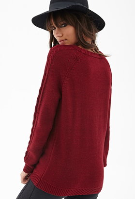 Forever 21 Cable Knit Sweater