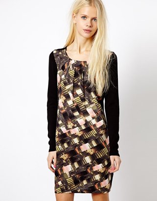 Esprit Printed Woven Front Dress