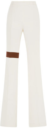 Giambattista Valli Wide Leg Trousers With Copper Stripe White