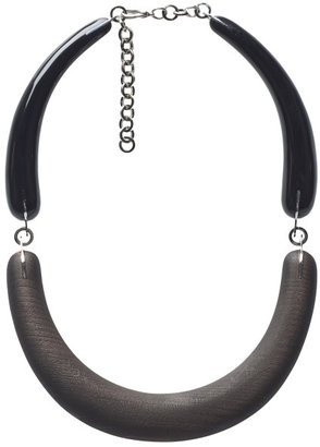 Marni Brown And Black Legno Wood Necklace Brown/Black