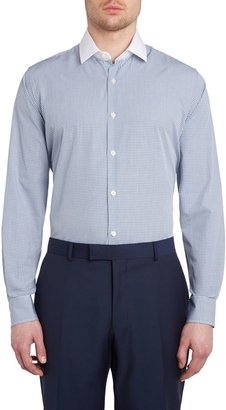 Richard James Men's Mayfair Grid check long sleeve shirt
