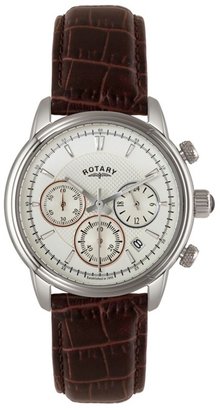 Rotary Mens 'Monaco' stainless steel chronograph watch gs02876/06