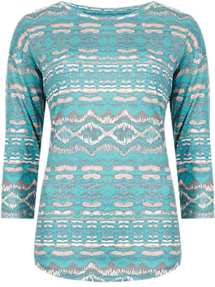 Marks and Spencer Indigo Collection Ombre Print T-Shirt with Modal