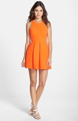 Nordstrom Clove Back Cutout Woven Fit & Flare Dress Exclusive)