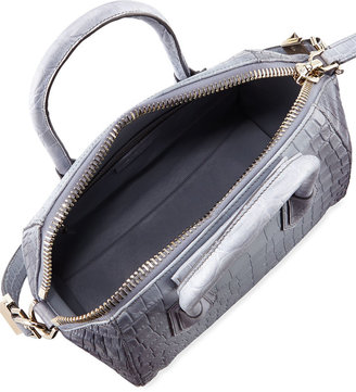 Givenchy Antigona Small Crocodile Bag, Gray