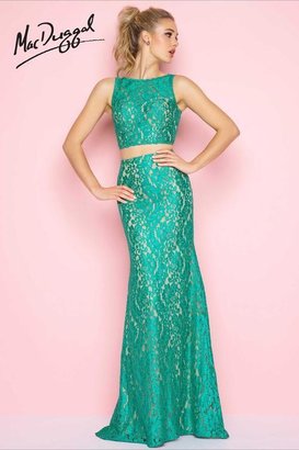 Mac Duggal Flash - 62412 Two Piece Gown In Emerald