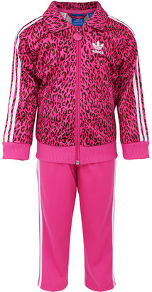 adidas Pink Cheetah Firebird Tracksuit