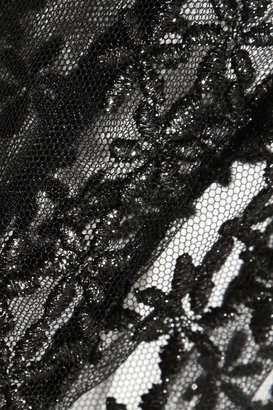 Simone Rocha Metallic-embroidered tulle dress