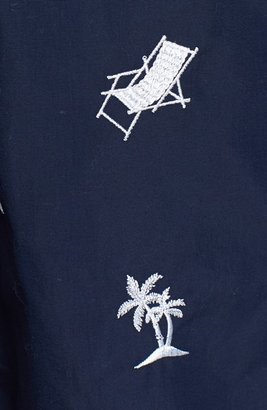 Vilebrequin 'Mistral' Embroidered Resort Swim Trunks