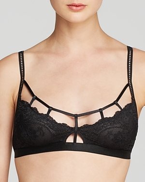 Free People Bra - Scallop Lace Crystal Soft