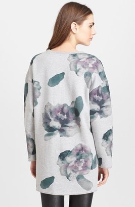 Mcginn 'Fleurette' Print Oversize Sweatshirt