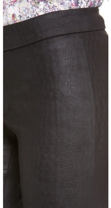 Yigal Azrouel Embossed Stretch Leather Pants