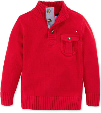 Tommy Hilfiger Little Boys' Lawrence Mock Neck Sweater