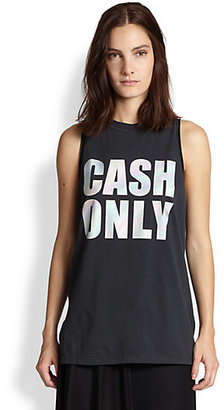 3.1 Phillip Lim Cash Only Cotton Muscle Tee