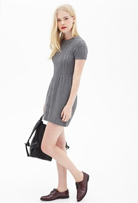 Forever 21 Cable Knit Sweater Dress
