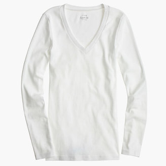 J.Crew Perfect-fit long-sleeve V-neck T-shirt