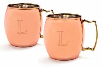 Cathy's Concepts Monogram Moscow Mule Copper Mugs
