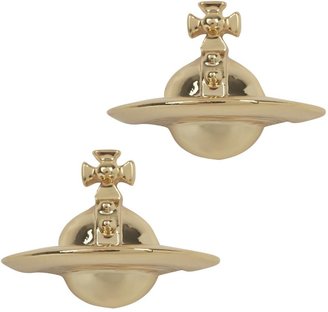 Vivienne Westwood Gold tone orb earrings
