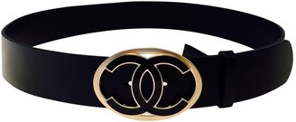 Chanel Black Leather Belt