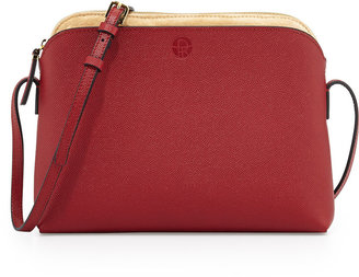 The Row Multi-Pouch Calfskin Crossbody Bag, Red/Beige