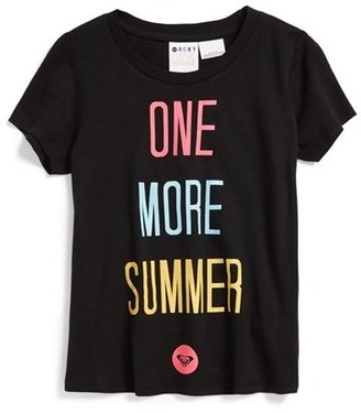 Roxy 'One More Summer' Cotton Tee (Toddler Girls)