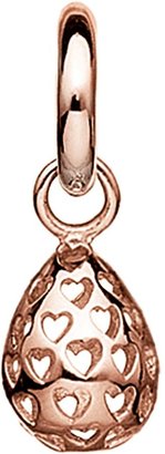 House of Fraser Story Silver Rose Gold Plated Drop Charm