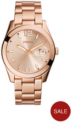 Fossil Perfect Boyfriend Rose Gold-Tone Stainless Steel Ladies Watch