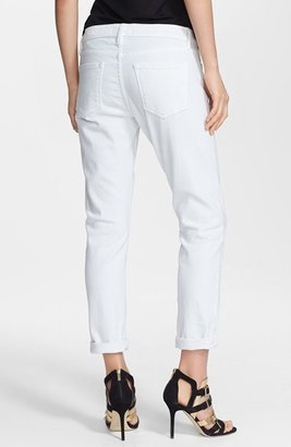 Frame Denim 'Le Garcon' Boyfriend Jeans (Blanc)