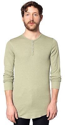 American Apparel T457 Baby Thermal Long Sleeve Henley