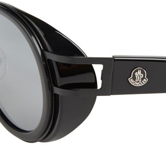 Moncler Womens Sunglasses Black Round Frame Sunglasses