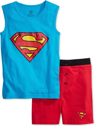 DC Comics Boys' or Little Boys' 2-Piece Superman Pajamas